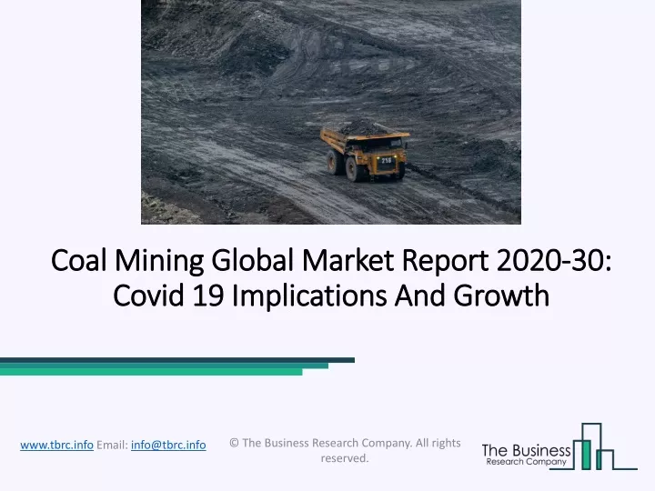 coal coal mining global mining global market