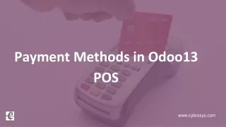 payment methods in odoo13 pos