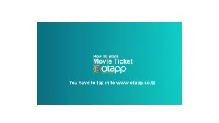 Easy Steps to Book Online Movie Tickets in Tanzania - Century Cinemax