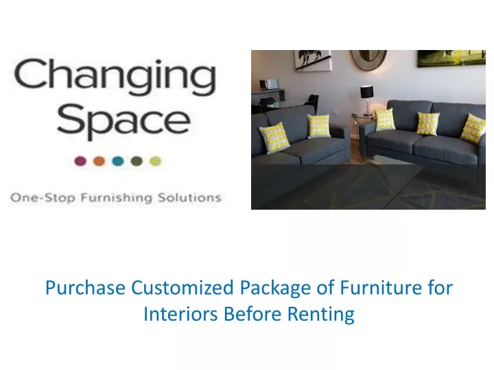 purchase customized package of furniture