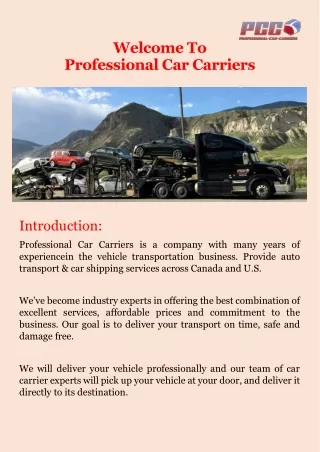 Vehicle Transport Canada