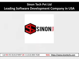 Sinon Tech - Leading Software Development Company in USA