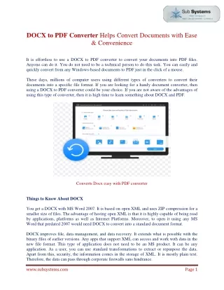 docx to pdf converter helps convert documents