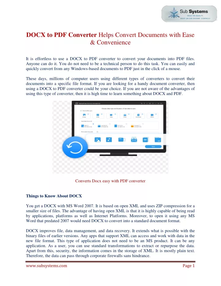 docx to pdf converter helps convert documents
