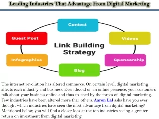 Leading Industries That Advantage From Digital Marketing