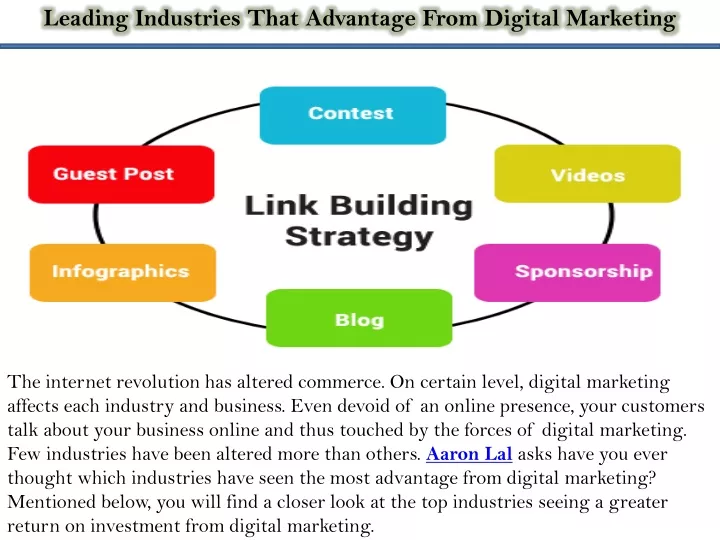 leading industries that advantage from digital