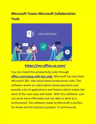 Microsoft Teams Microsoft Collaboration Tools