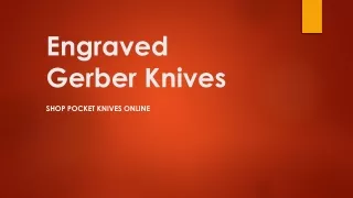 engraved gerber knives