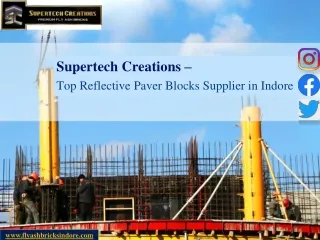 supertech creations top reflective paver blocks supplier in indore