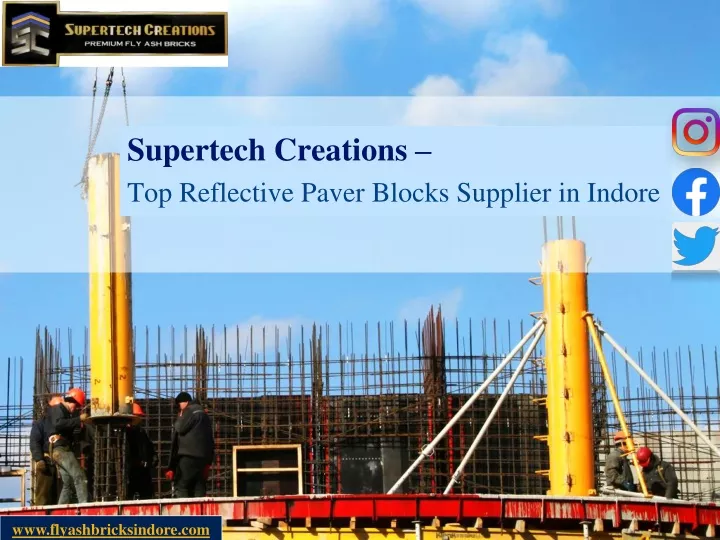 supertech creations top reflective paver blocks supplier in indore