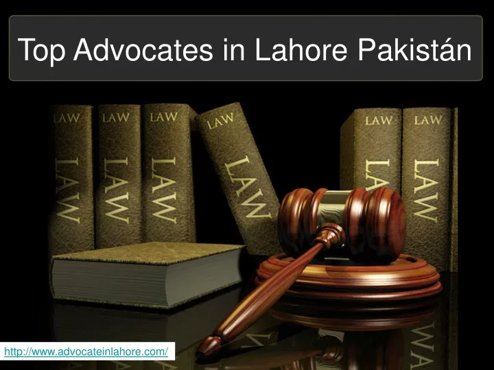 top advocates in lahore pakist n