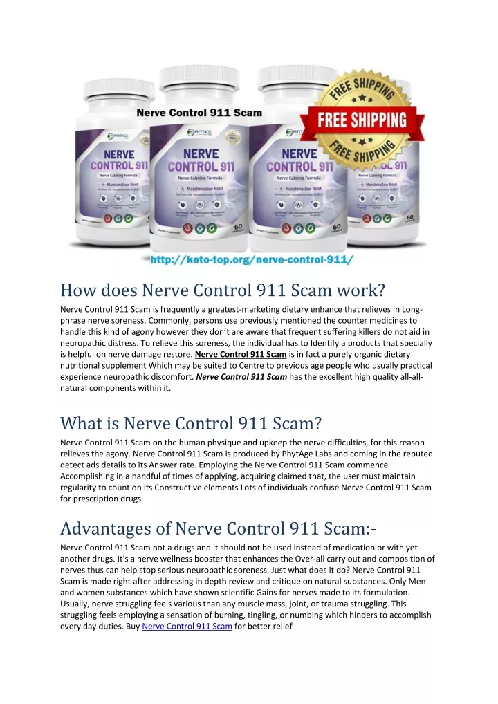 how does nerve control 911 scam work