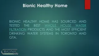 Whole House Water Filter | Water Filtration products Toronto