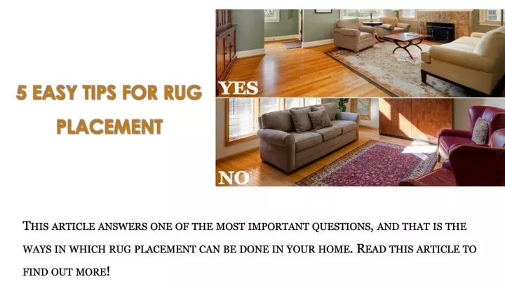5 easy tips for rug placement