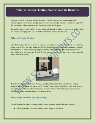 Searching High Range Universal Testing Systems? Contact MTI