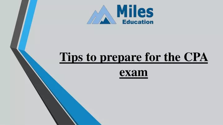 tips to prepare for the cpa exam