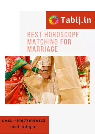 Horoscope matching in tamil: Finest match matching procedure for marriage