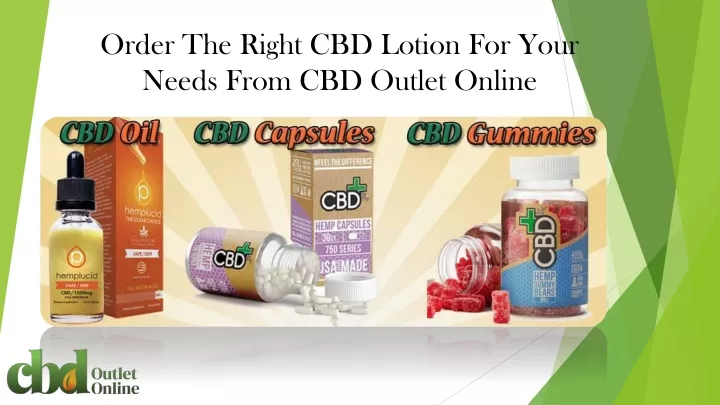 order the right cbd lotion for your needs from cbd outlet online