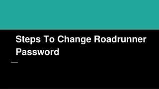 steps to change roadrunner email password