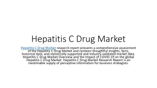 Hepatitis C Drug Market Size