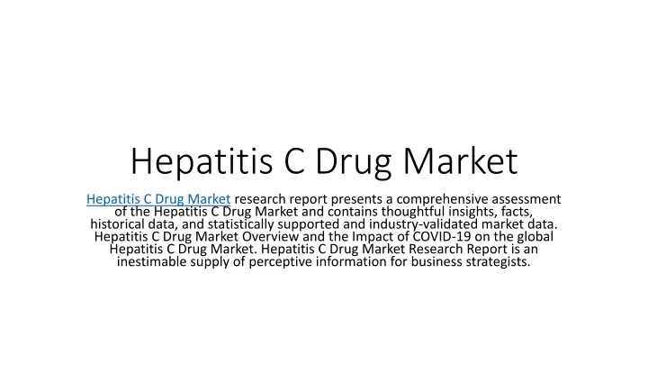 hepatitis c drug market