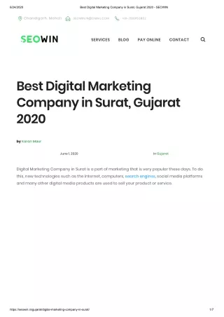 Digital Marketing in Surat - SEOWIN