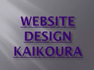 website design kaikoura
