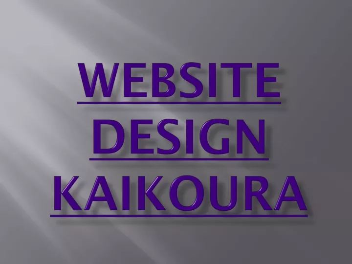 website design kaikoura