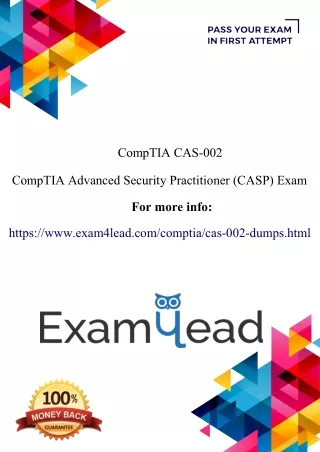 Download CompTIA CAS-002 Updated Dumps PDF - Exam4Lead