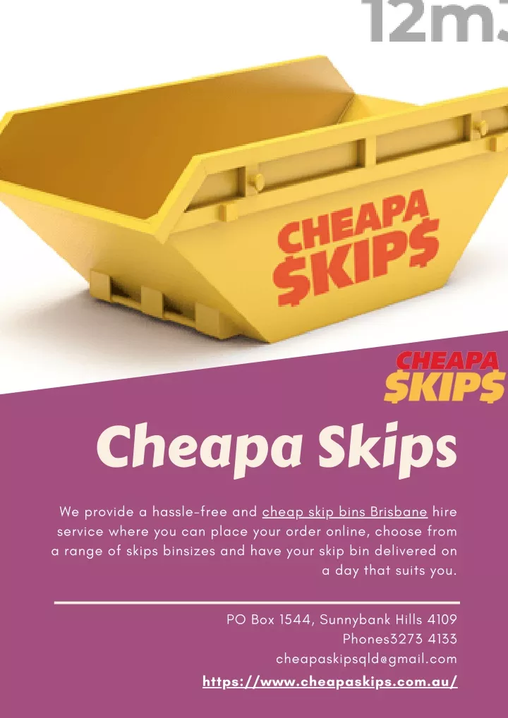 cheapa skips