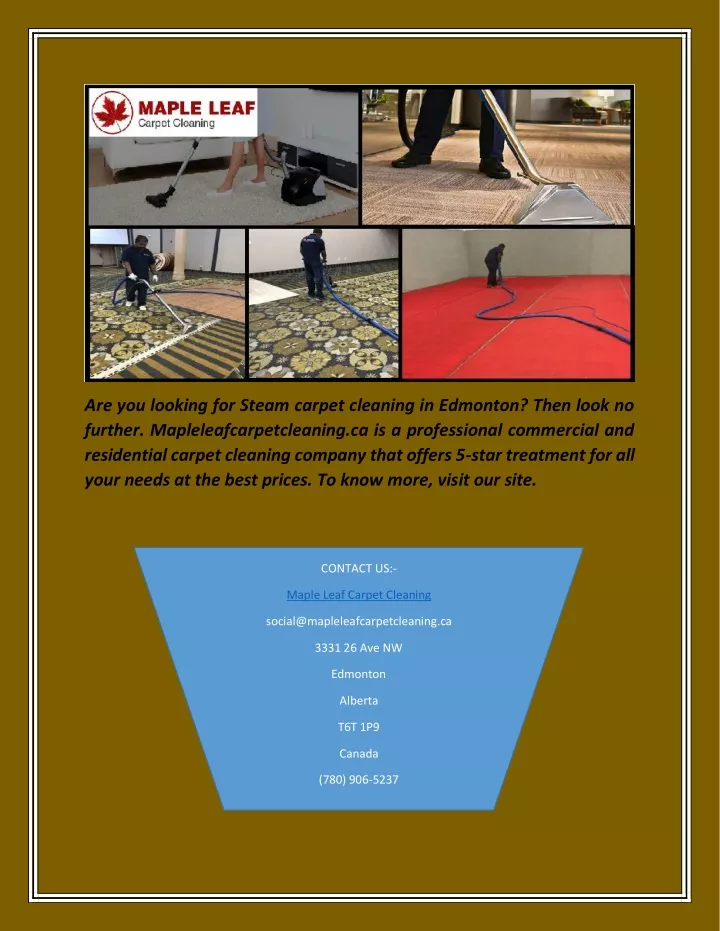 are you looking for steam carpet cleaning