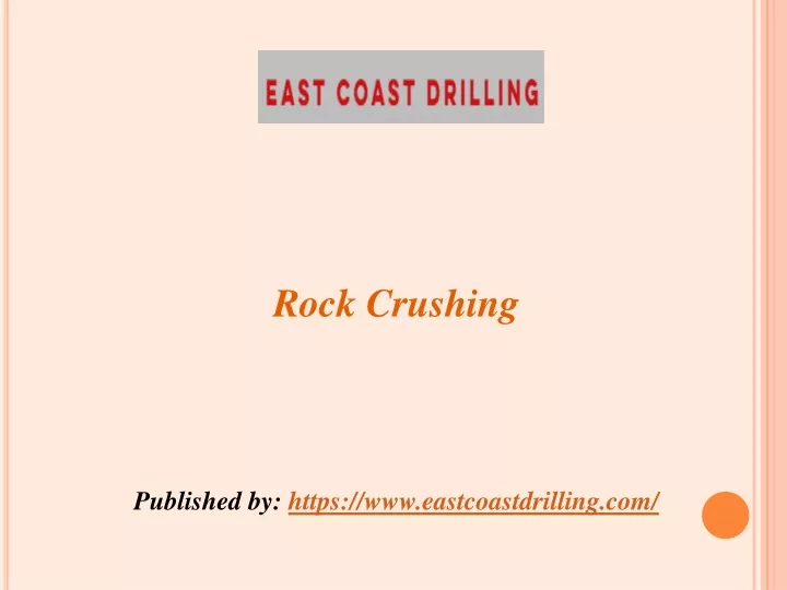 rock crushing published by https
