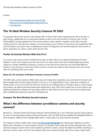 the very best residence safety cameras of 2020