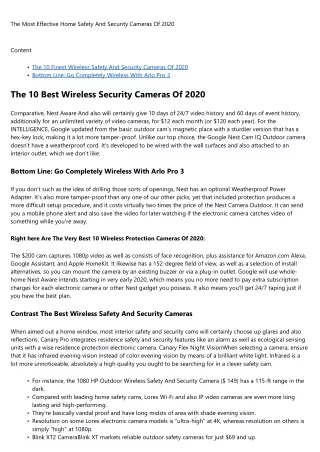 the most effective home safety and security