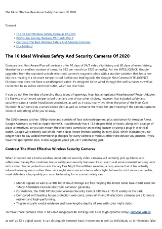 the most effective residence safety cameras