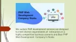 PHP website development company in Noida - slide 1