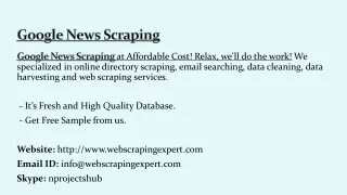 google news scraping