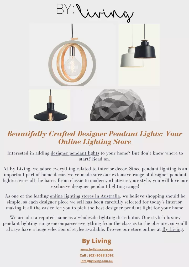 beautifully crafted designer pendant lights your