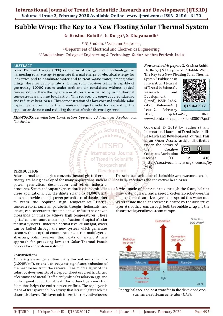 international journal of trend in scientific