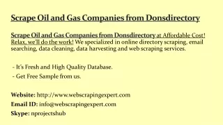 scrape oil and gas companies from donsdirectory