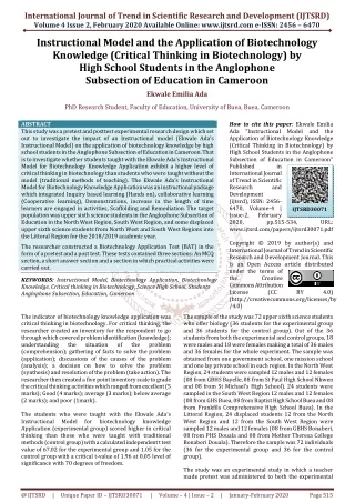 international journal of trend in scientific