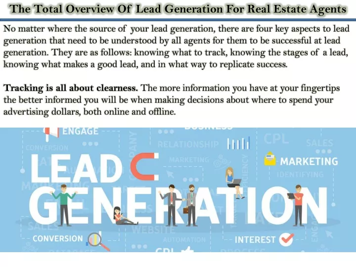 the total overview of lead generation for real