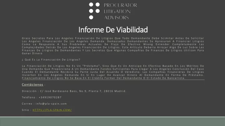 informe de viabilidad