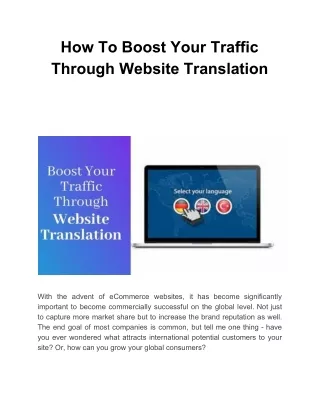 how to boost your traffic through website