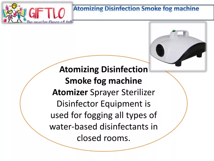 atomizing disinfection smoke fog machine atomizer