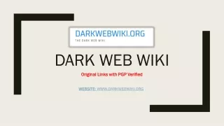 Dark Web Wiki