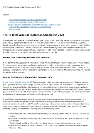 the very best residence safety cameras of 2020