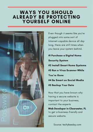 Ways You Should Already Be Protecting Yourself Online