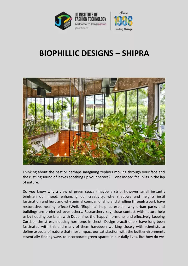 biophillic designs shipra