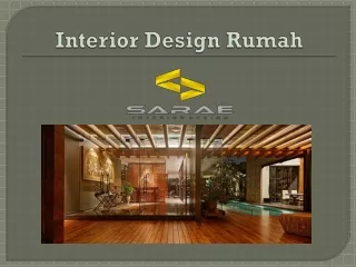 Buat Desain Interior Anda Mudah dengan Sarae Interior Design Rumah
